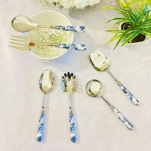 Serving Spoons, Set of 6 - Brittany Blanc