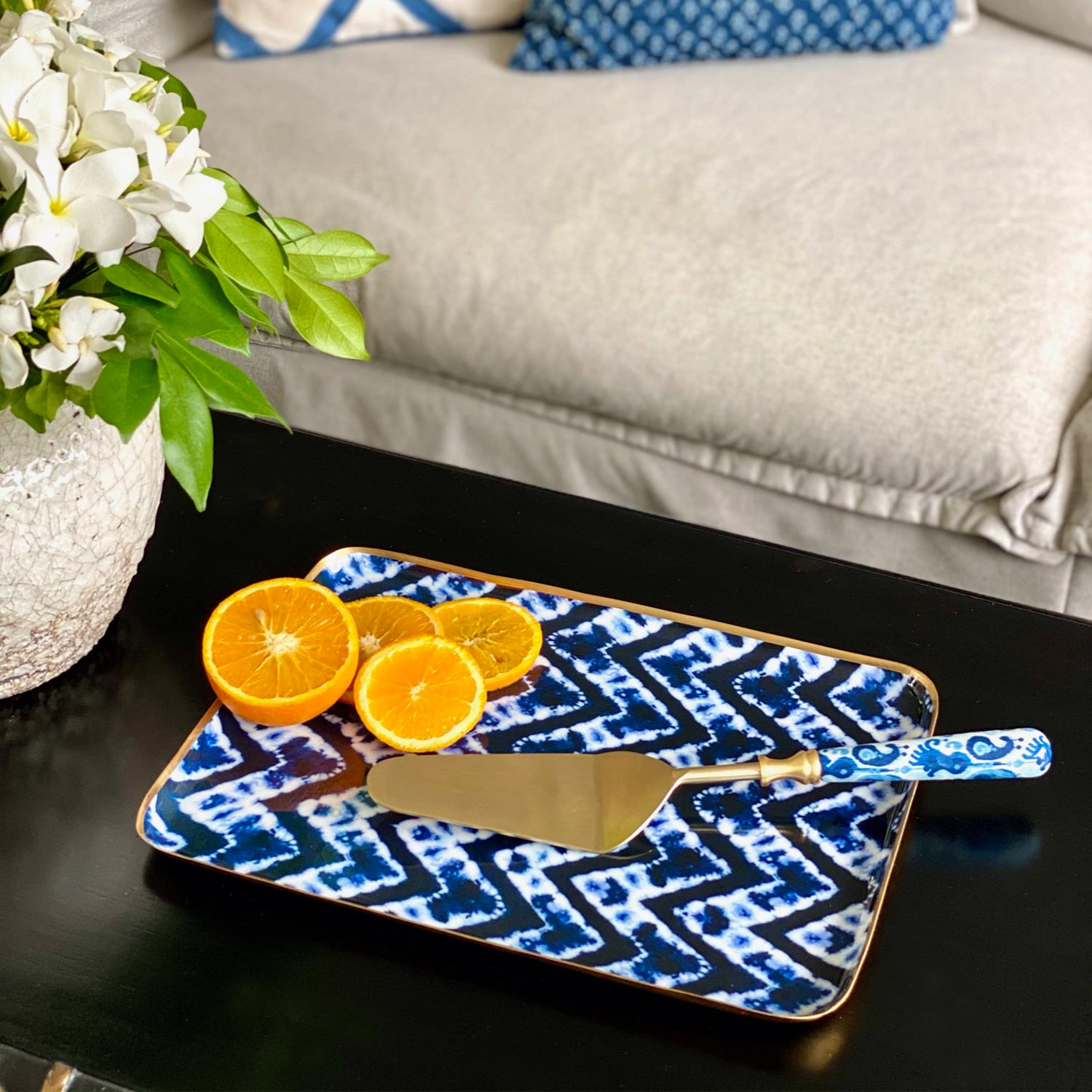 Serving Platters with Server, Gift Set of 4 - Bali Island