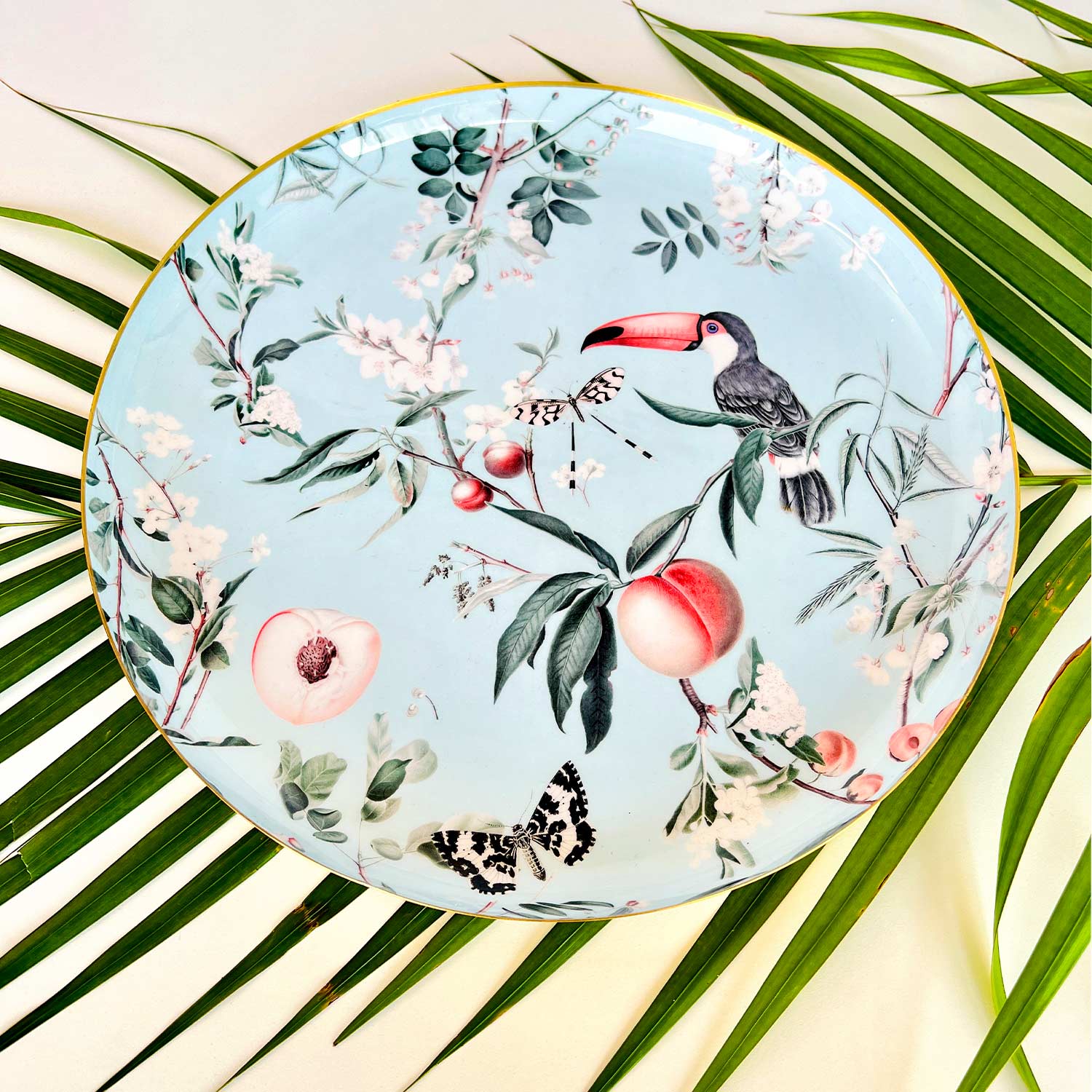 Round Serving Tray - Toco Breeze