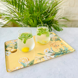 Serving Tray, Large Rectangle - Lisbon Lemon