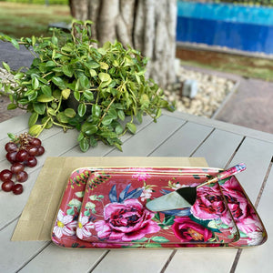 Serving Platters With Server, Gift Set of 3 - Windsor Blooms