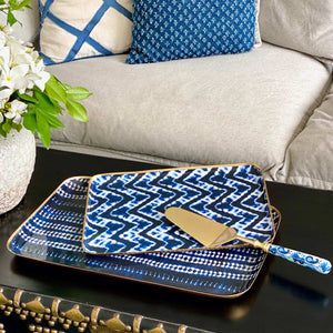Serving Platters With Server, Gift Set of 3 - Bali Island