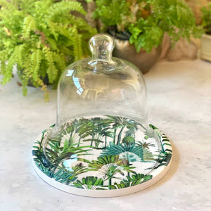 Dessert Tray With Glass Cloche - Amazonia Day