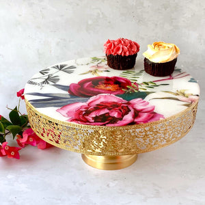 Cake Stand - Tudor Blooms