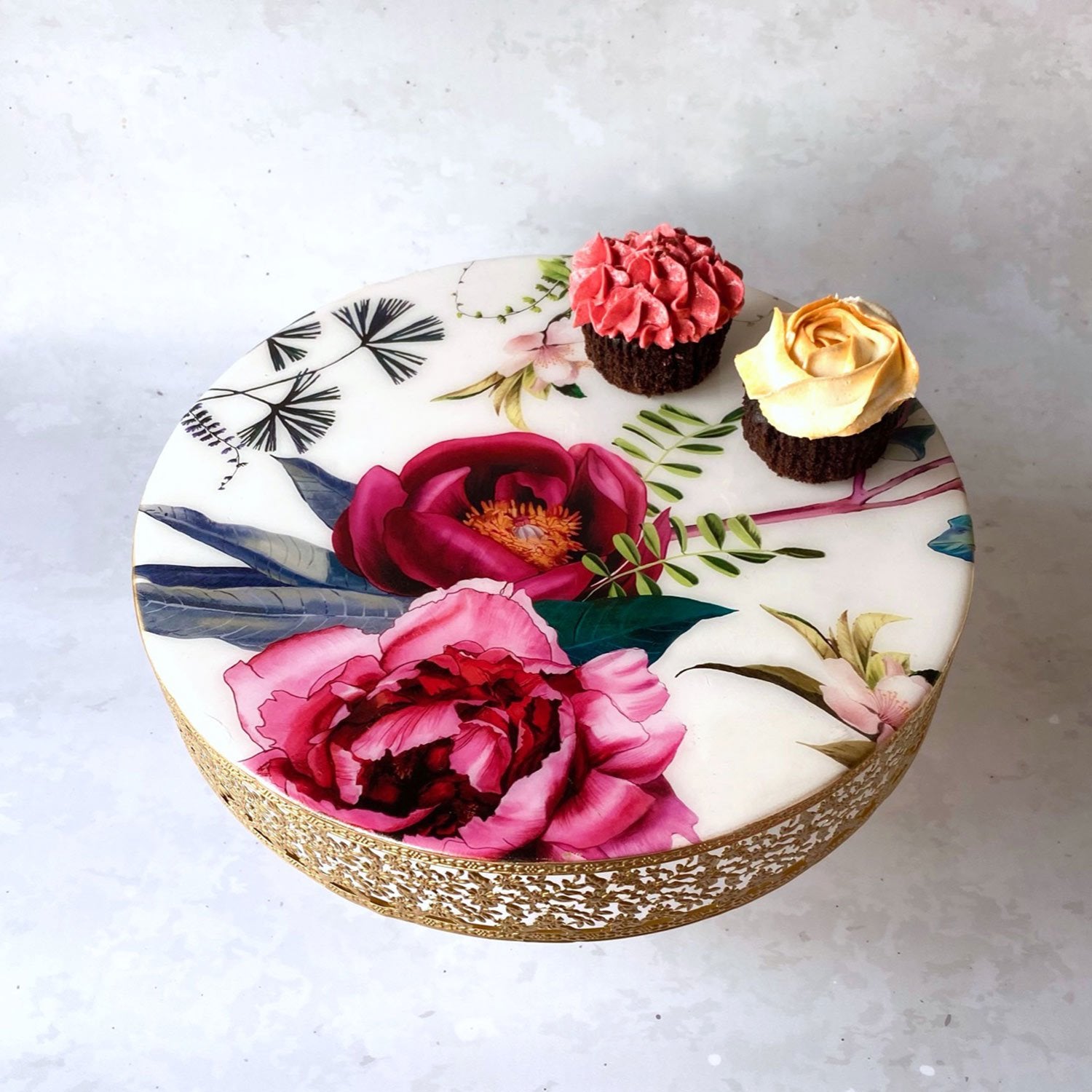 Cake Stand - Tudor Blooms